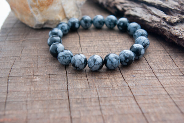 Bracelet grand nuage d'hiver devant