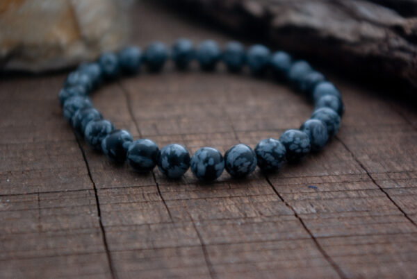 Bracelet gris et noir nuages