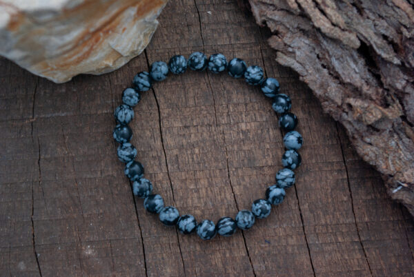 Bracelet wabi sabi obsidienne